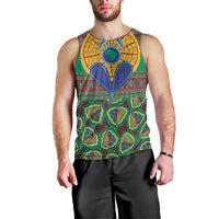 African Pattern Traditional Kanga Style Men Tank Top - Wonder Print Shop
