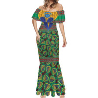 African Pattern Traditional Kanga Style Mermaid Dress - Wonder Print Shop