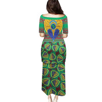 African Pattern Traditional Kanga Style Puletasi - Wonder Print Shop