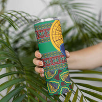 African Pattern Traditional Kanga Style Skinny Tumbler - Wonder Print Shop