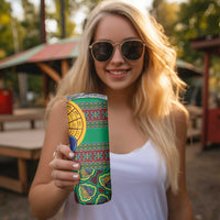 African Pattern Traditional Kanga Style Skinny Tumbler - Wonder Print Shop