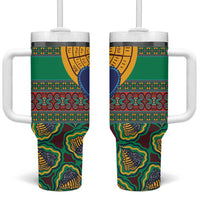 African Pattern Traditional Kanga Style Tumbler With Handle - Wonder Print Shop