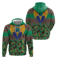 African Pattern Traditional Kanga Style Zip Hoodie - Wonder Print Shop
