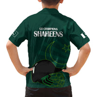 Pakistan Cricket Helmet Family Matching Short Sleeve Bodycon Dress and Hawaiian Shirt Proud Shaheen Falcon Star and Crescent - Wonder Print Shop