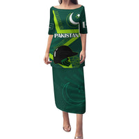 Pakistan Cricket Helmet Puletasi Proud Shaheen Falcon Star and Crescent - Wonder Print Shop