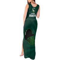 Pakistan Cricket Helmet Tank Maxi Dress Proud Shaheen Falcon Star and Crescent - Wonder Print Shop