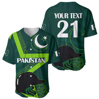Custom Pakistan Cricket Helmet Baseball Jersey Proud Shaheen Falcon Star and Crescent LT9 - Wonder Print Shop