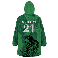 Custom Pakistan Cricket Wearable Blanket Hoodie Go Falcon World Cup 2023 Sporty Style - Wonder Print Shop