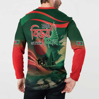 Bangladesh Victory Day Button Sweatshirt National Martyrs' Memorial - Wonder Print Shop