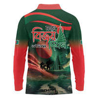 Bangladesh Victory Day Long Sleeve Polo Shirt National Martyrs' Memorial - Wonder Print Shop