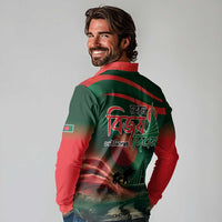 Bangladesh Victory Day Long Sleeve Polo Shirt National Martyrs' Memorial - Wonder Print Shop
