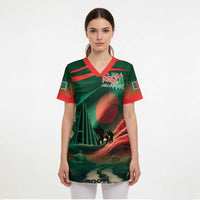 Bangladesh Victory Day Scrub Top National Martyrs' Memorial - Wonder Print Shop