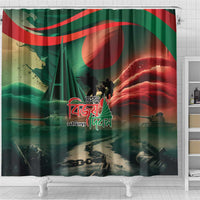 Bangladesh Victory Day Shower Curtain National Martyrs' Memorial - Wonder Print Shop