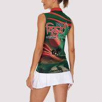 Bangladesh Victory Day Women Sleeveless Polo Shirt National Martyrs' Memorial - Wonder Print Shop