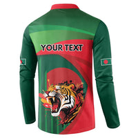 Royal Bengal Tiger Bangladesh Personalized Button Sweatshirt - Wonder Print Shop