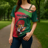 Royal Bengal Tiger Bangladesh Personalized Cross Shoulder Shirt - Wonder Print Shop