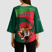 Royal Bengal Tiger Bangladesh Personalized Kimono Sleeve Blouse - Wonder Print Shop