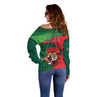 Royal Bengal Tiger Bangladesh Personalized Off Shoulder Sweater - Wonder Print Shop