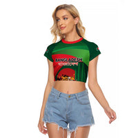 Royal Bengal Tiger Bangladesh Personalized Raglan Cropped T Shirt - Wonder Print Shop