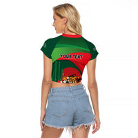 Royal Bengal Tiger Bangladesh Personalized Raglan Cropped T Shirt - Wonder Print Shop