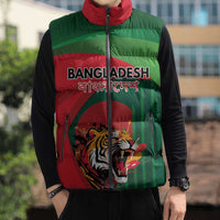 Royal Bengal Tiger Bangladesh Personalized Sleeveless Puffer Jacket - Wonder Print Shop