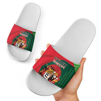 Royal Bengal Tiger Bangladesh Personalized Slide Sandals - Wonder Print Shop