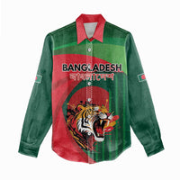 Royal Bengal Tiger Bangladesh Personalized Women Casual Shirt - Wonder Print Shop