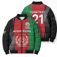 Custom Afghanistan Cricket Spirit 2026 Bomber Puffer Jacket World T20 Edition - Wonder Print Shop