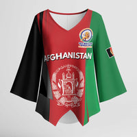 Custom Afghanistan Cricket Spirit 2026 Kimono Sleeve Blouse World T20 Edition - Wonder Print Shop