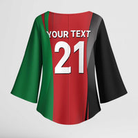 Custom Afghanistan Cricket Spirit 2026 Kimono Sleeve Blouse World T20 Edition - Wonder Print Shop