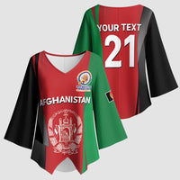 Custom Afghanistan Cricket Spirit 2026 Kimono Sleeve Blouse World T20 Edition - Wonder Print Shop