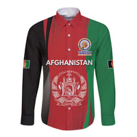 Custom Afghanistan Cricket Spirit 2026 Long Sleeve Button Shirt World T20 Edition - Wonder Print Shop