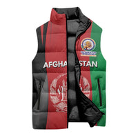 Custom Afghanistan Cricket Spirit 2026 Sleeveless Puffer Jacket World T20 Edition - Wonder Print Shop