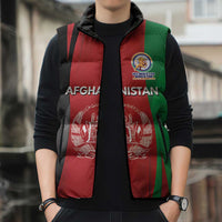 Custom Afghanistan Cricket Spirit 2026 Sleeveless Puffer Jacket World T20 Edition - Wonder Print Shop