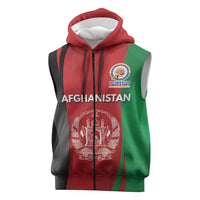 Custom Afghanistan Cricket Spirit 2026 Sleeveless Zip Hoodie World T20 Edition - Wonder Print Shop