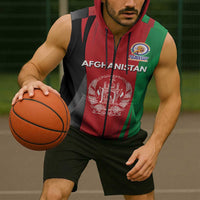Custom Afghanistan Cricket Spirit 2026 Sleeveless Zip Hoodie World T20 Edition - Wonder Print Shop