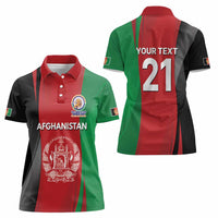 Custom Afghanistan Cricket Spirit 2026 Women Polo Shirt World T20 Edition - Wonder Print Shop
