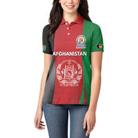 Custom Afghanistan Cricket Spirit 2026 Women Polo Shirt World T20 Edition - Wonder Print Shop