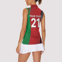 Custom Afghanistan Cricket Spirit 2026 Women Sleeveless Polo Shirt World T20 Edition - Wonder Print Shop
