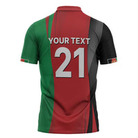 Custom Afghanistan Cricket Spirit 2026 Zipper Polo Shirt World T20 Edition - Wonder Print Shop