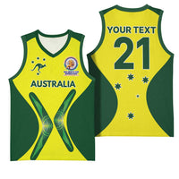 Custom Australia Cricket Spirit 2026 Basketball Jersey World T20 Edition - Wonder Print Shop