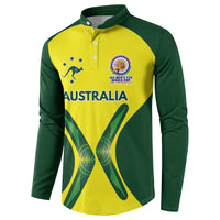 Custom Australia Cricket Spirit 2026 Button Sweatshirt World T20 Edition - Wonder Print Shop