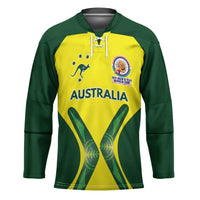 Custom Australia Cricket Spirit 2026 Hockey Jersey World T20 Edition - Wonder Print Shop