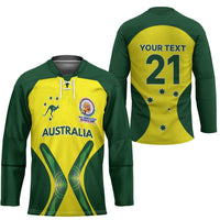 Custom Australia Cricket Spirit 2026 Hockey Jersey World T20 Edition - Wonder Print Shop