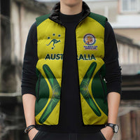 Custom Australia Cricket Spirit 2026 Sleeveless Puffer Jacket World T20 Edition - Wonder Print Shop