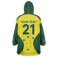 Custom Australia Cricket Spirit 2026 Wearable Blanket Hoodie World T20 Edition - Wonder Print Shop