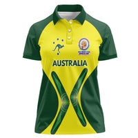 Custom Australia Cricket Spirit 2026 Women Polo Shirt World T20 Edition - Wonder Print Shop