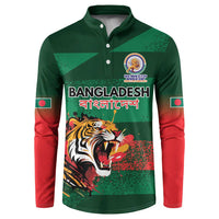 Custom Bangladesh Cricket Spirit 2026 Button Sweatshirt World T20 Edition - Rising Sun - Wonder Print Shop