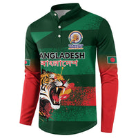 Custom Bangladesh Cricket Spirit 2026 Button Sweatshirt World T20 Edition - Rising Sun - Wonder Print Shop