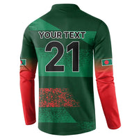 Custom Bangladesh Cricket Spirit 2026 Button Sweatshirt World T20 Edition - Rising Sun - Wonder Print Shop